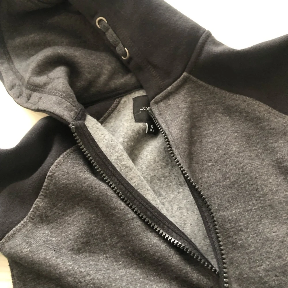 NWT Joe’s Jeans Kids Black and Gray Hoodie Jacket